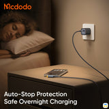 Auto-Stop Protection Safe Overnight Charging - 100W USB-C to USB-C 90° Angled Data Cable 1.2m with Smart Auto Power Off