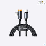 100W USB-C to USB-C 90° Angled Data Cable 1.2m with Smart Auto Power Off