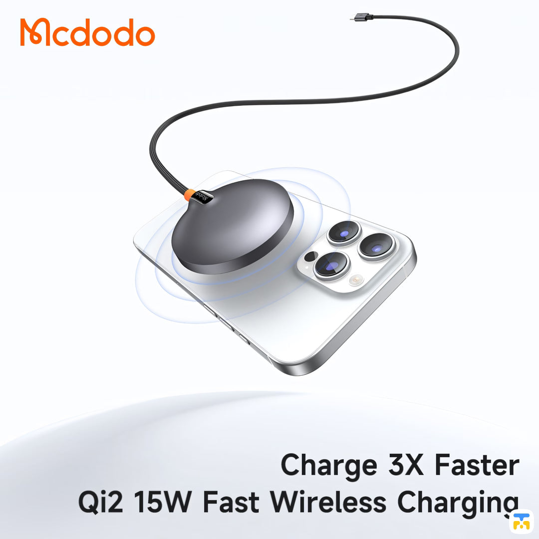Charge 3X Faster
Qi2 15W Fast Wireless Charging - 15W Qi2 Magnetic Wireless Charging Pad (Qi2 Officially Certified)
