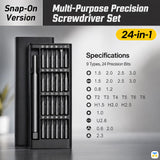 Multi-Purpose Precision Screwdriver Set - 24-in-1 Screwdriver Set - Portable Full Set