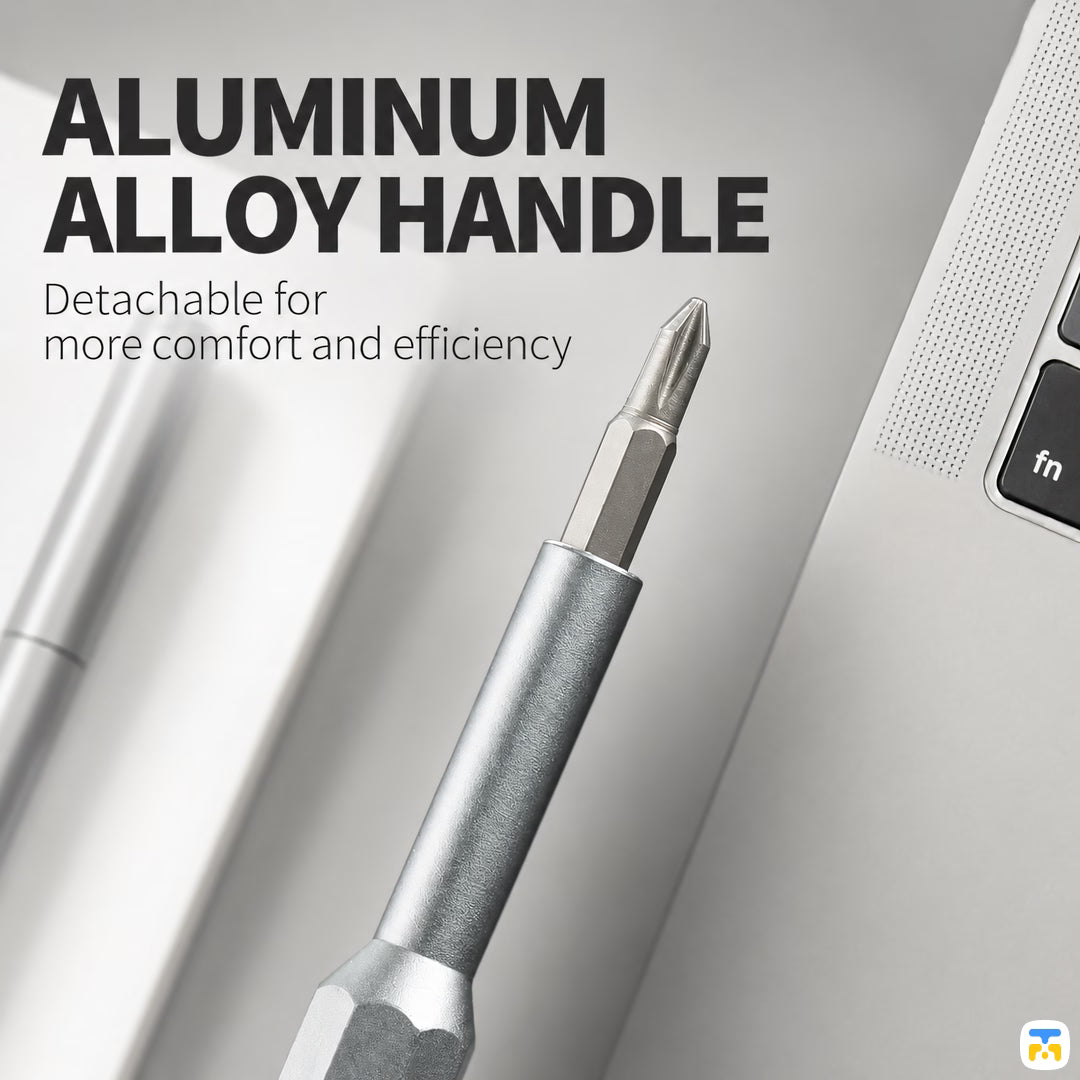 ALUMINUM ALLOY HANDLE - 24-in-1 Screwdriver Set - Portable Full Set