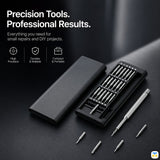 Precision Tools Professional Results  - 24-in-1 Screwdriver Set - Portable Full Set