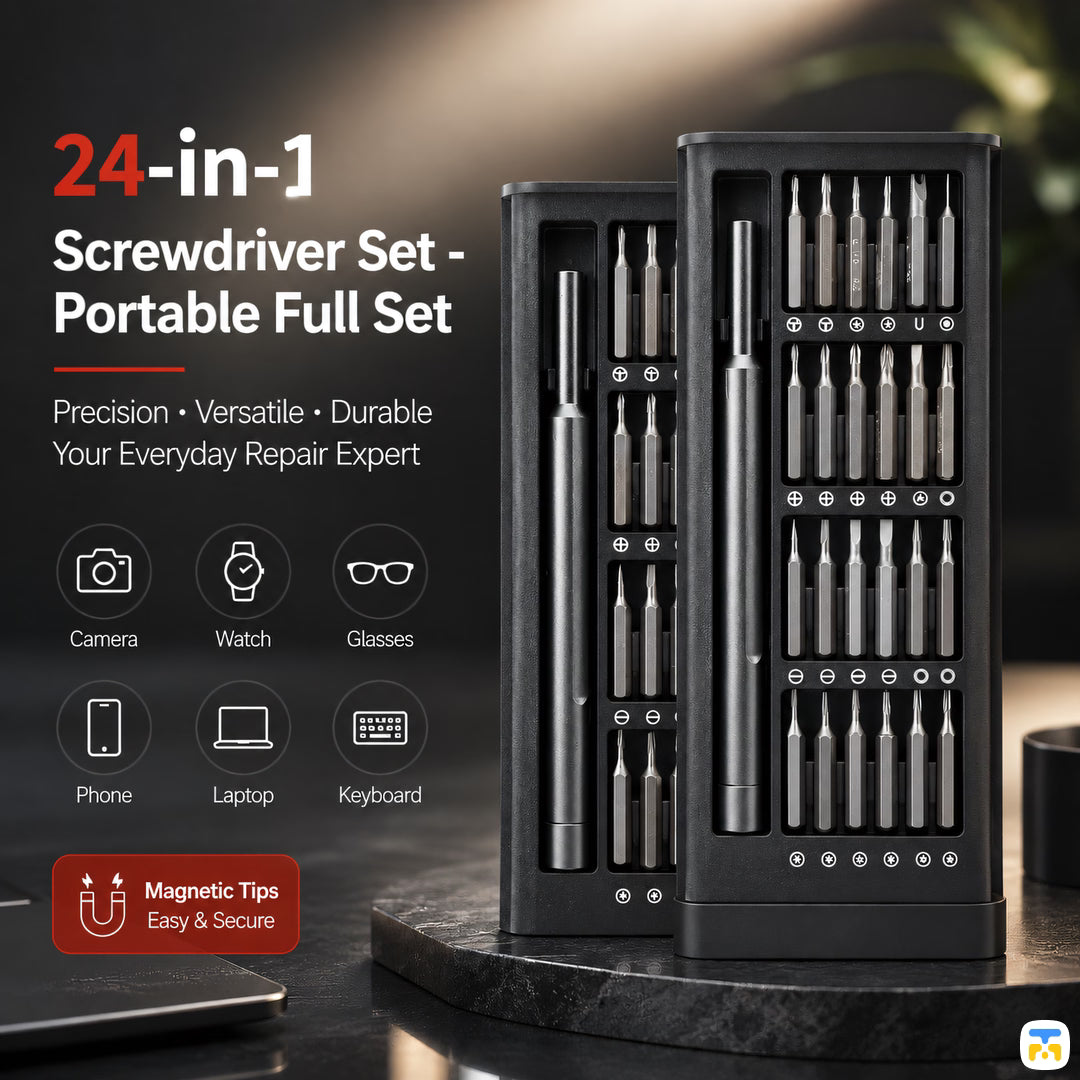 24-in-1 Screwdriver Set - Portable Full Set