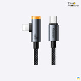 36W USB-C to Lightning 90° Angled Data Cable 1.2m with Smart Auto Power Off