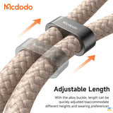 Adjustable Length - 60W USB-C to USB-C Data Cable & Phone Lanyard for Anti-Theft & Lightweight