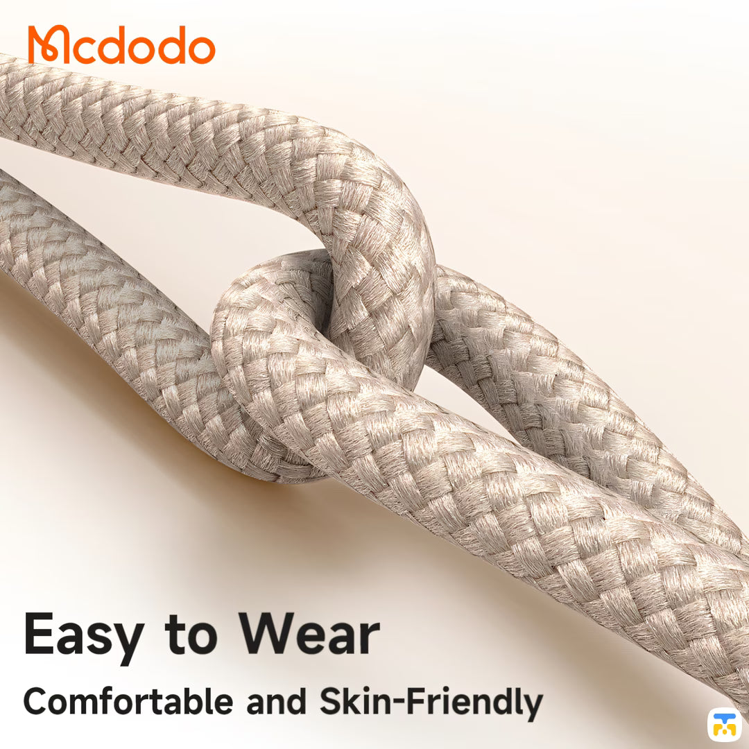 Easy to Wear
Comfortable and Skin-Friendly - 60W USB-C to USB-C Data Cable & Phone Lanyard for Anti-Theft & Lightweight