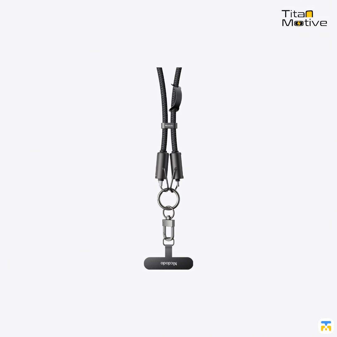 60W USB-C to USB-C Data Cable & Phone Lanyard for Anti-Theft & Lightweight