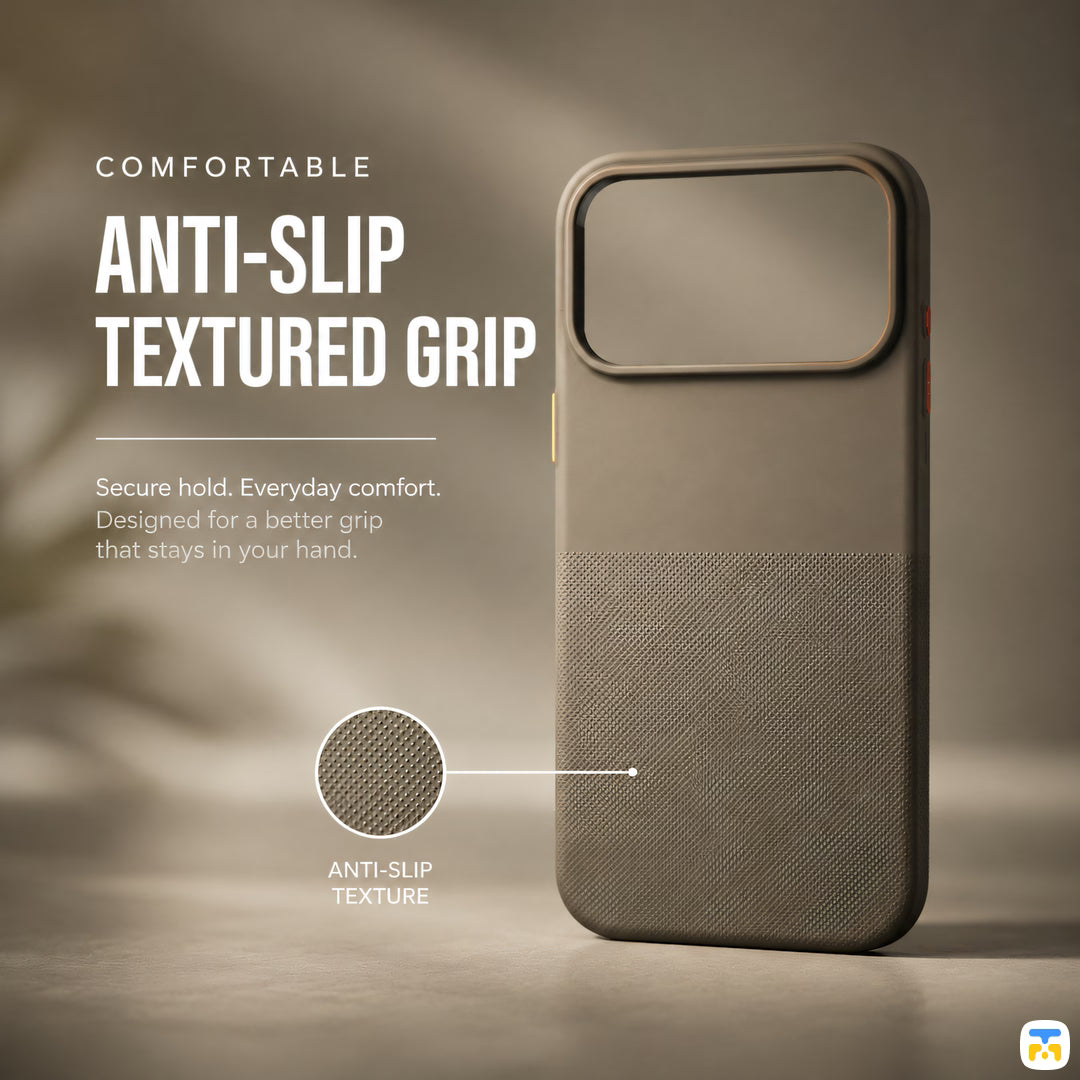 ANTI-SLIP TEXTURED GRIP - Jaucase Shuck Up Matte Dot for iPhone 17 Series - Magnetic Case