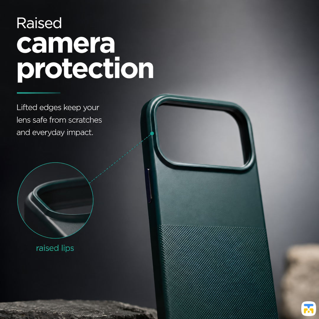 Raised camera protection - Jaucase Shuck Up Matte Dot for iPhone 17 Series - Magnetic Case