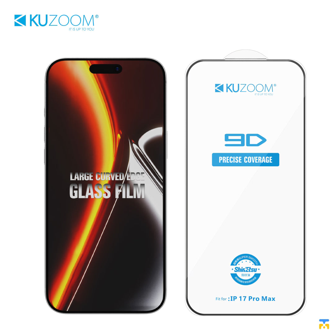 KUZOOM for iPhone 16 & 17 Series HD Tempered Glass Protector