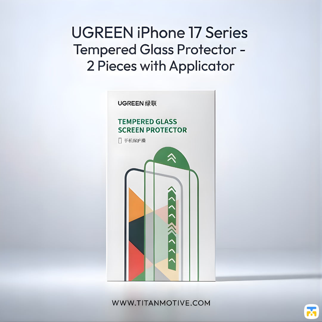 UGREEN iPhone 17 Series Tempered Glass Protector - 2 Pieces with Applicator