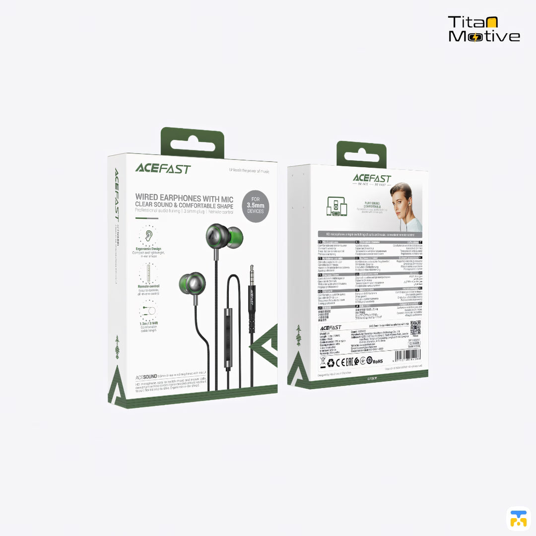 ACEFAST 3.5mm In-Ear Wired Earphones with Mic