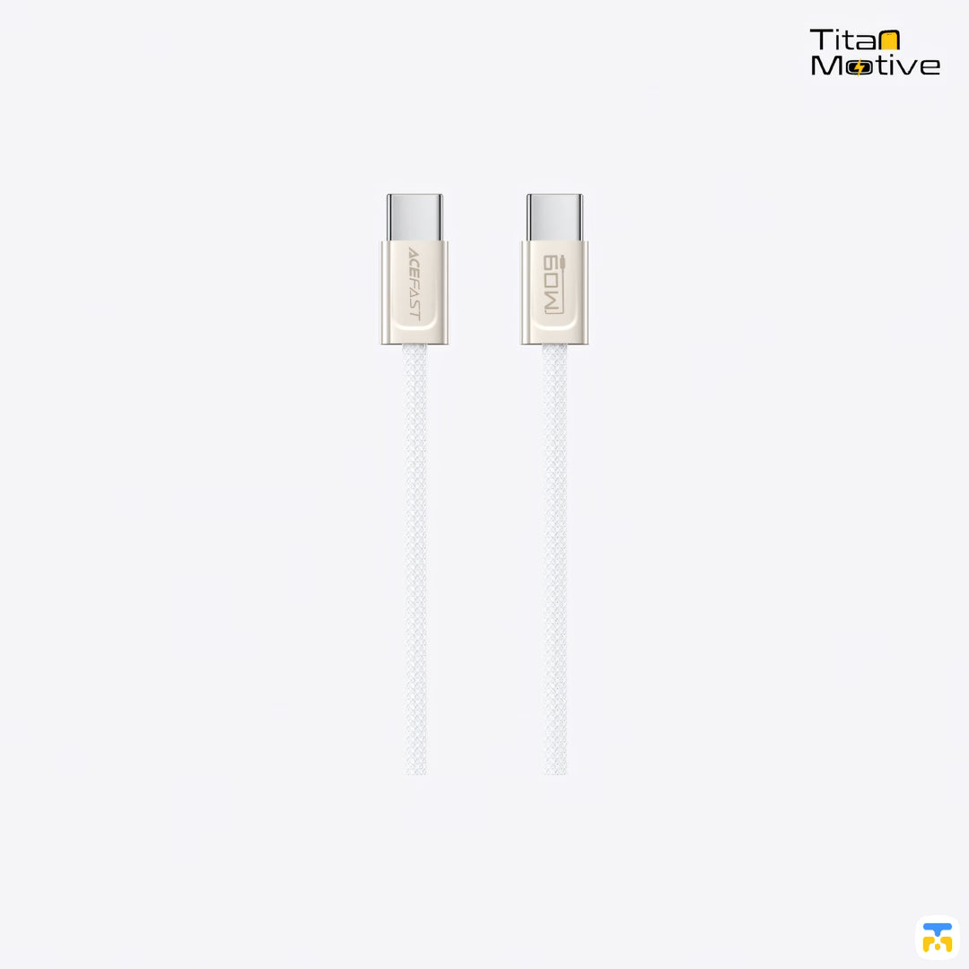 ACEFAST 60W USB-C 1.2 Meter Zinc Alloy Braided Cable