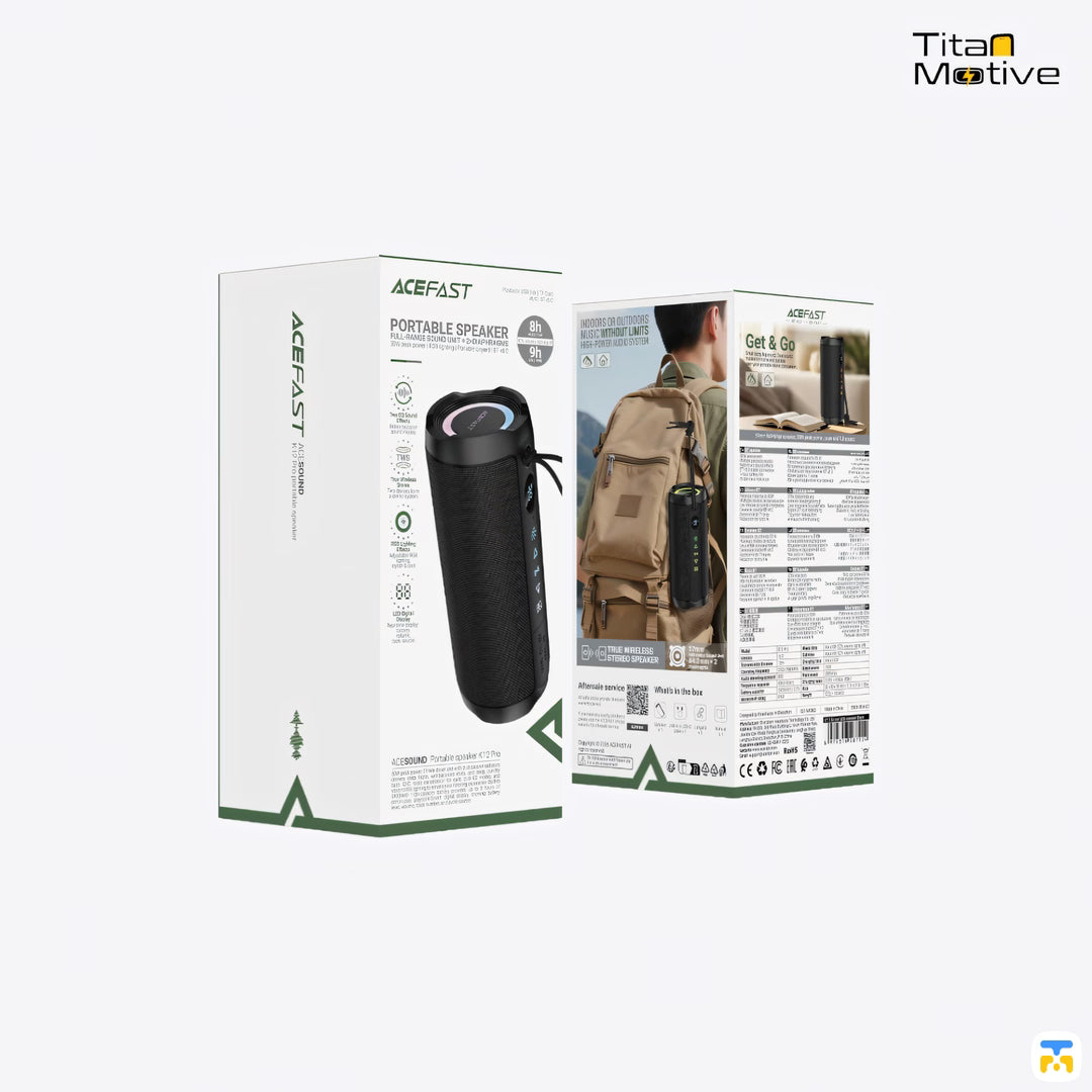 ACEFAST K12 Pro Wireless Speaker with Digital Display and RGB Light