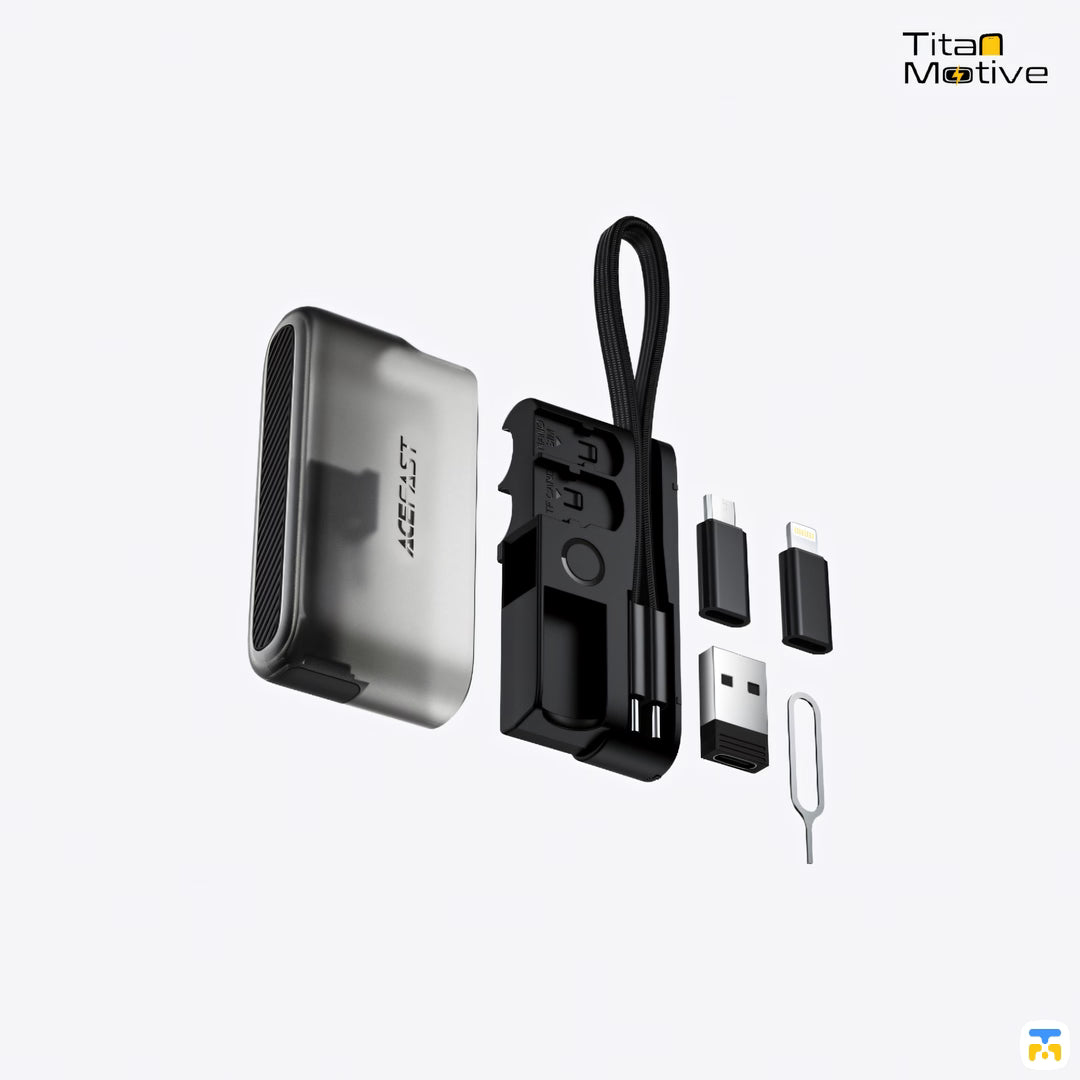 ACEFAST Multi-Function Travel Set (Cable+Stand+SIM Ejector+Card Slot)