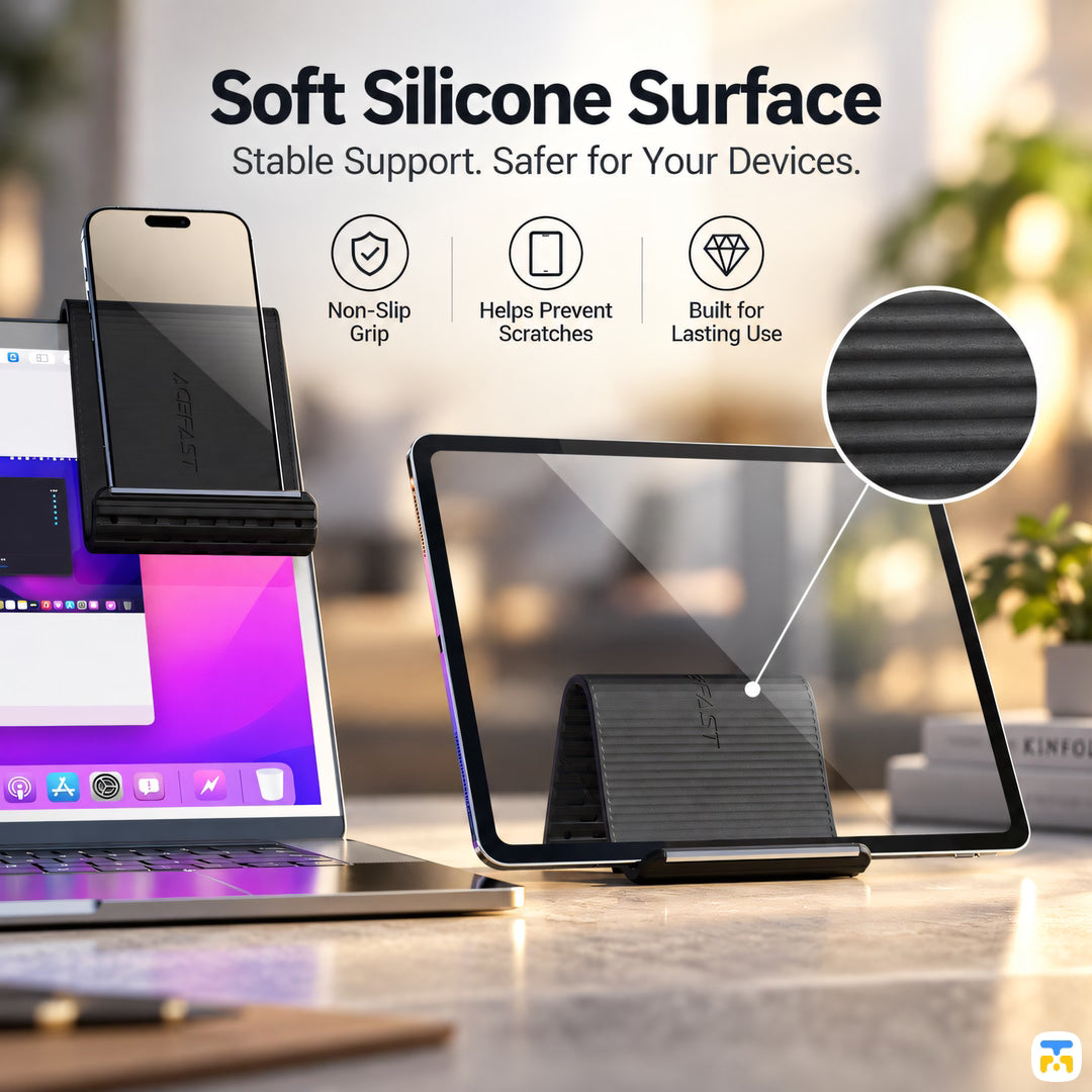 Soft Silicone Surface - ACEFAST Multi-Mode Flexible Silicone Desktop Stand