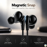 Magnetic Snap - ACEFAST N13 Wireless Earphones with Display & 200 Hours Battery-Life