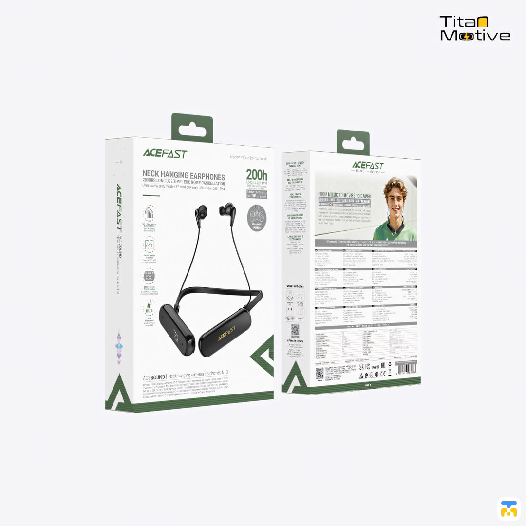 ACEFAST N13 Wireless Earphones with Display & 200 Hours Battery-Life