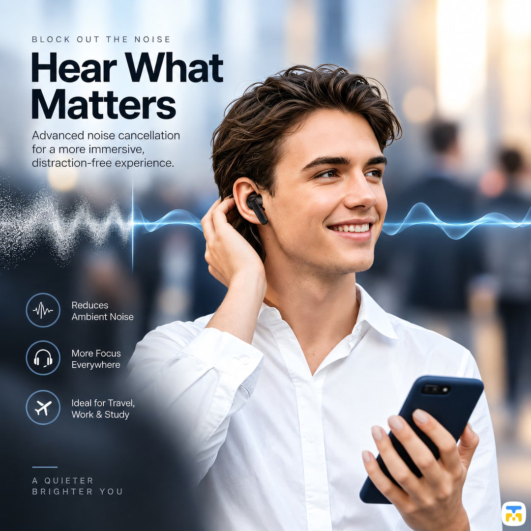 Hear What
Matters - ACEFAST W13 ANC TWS Wireless Earbuds with App Support