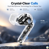 Crystal-Clear Calls - ACEFAST W13 ANC TWS Wireless Earbuds with App Support