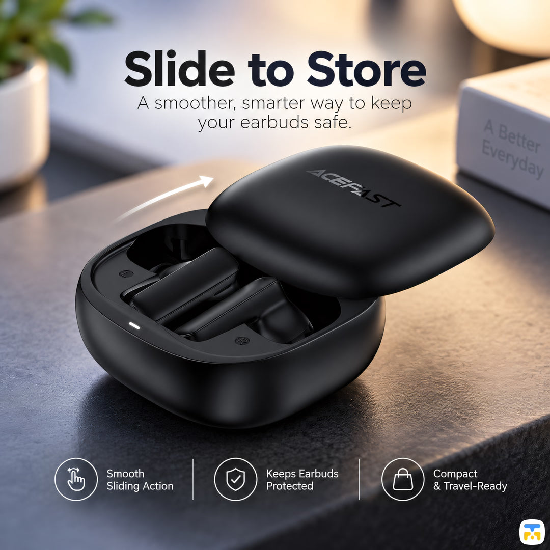 Slide to Store - ACEFAST W13 ANC TWS Wireless Earbuds with App Support