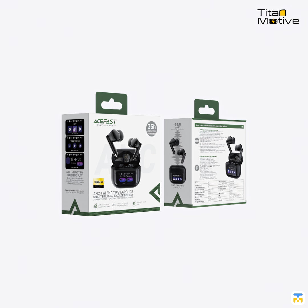 ACEFAST W6 TWS Earbuds with Display - ANC AI ENC