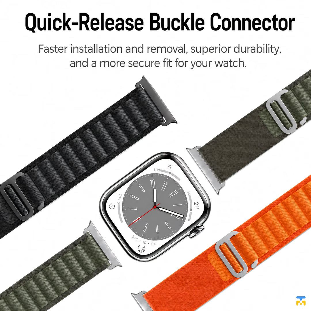 Quick-Release Buckle Connector - Alpine Loop Apple Watch Strap for 38-49mm