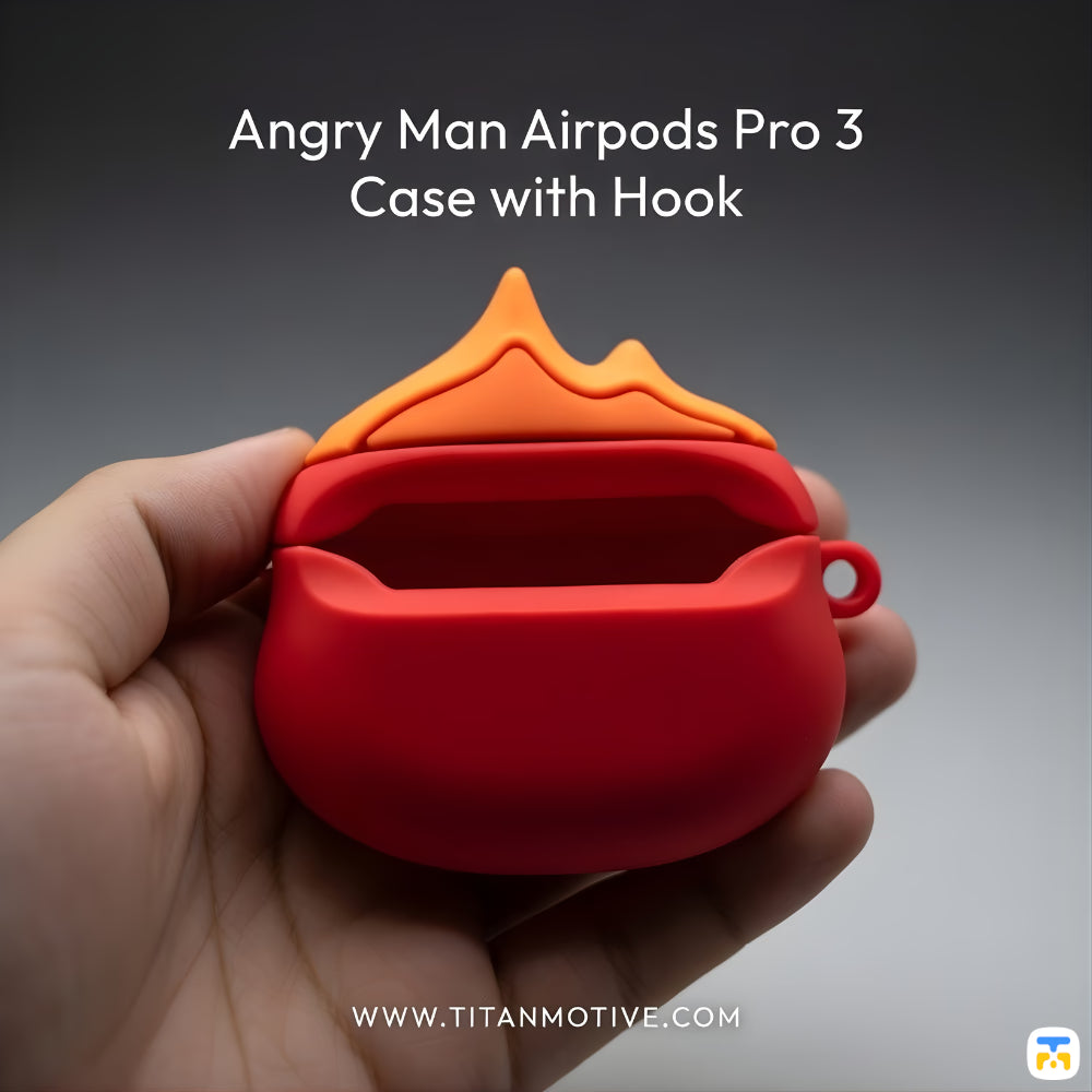 Angry Man Protective Case for AirPods Pro 3 with back design