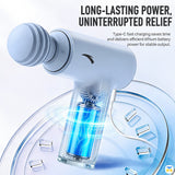 LONG-LASTING POWER,
UNINTERRUPTED RELIEF - ANTA Mini Portable Massage Gun - Deep-Tissue, Neck, Shoulder, Back Massager