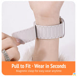 Pull to Fit • Wear in Seconds
Magnetic clasp for easy wear anytime - Apex Magnetic Apple Watch Strap for 38-49mm