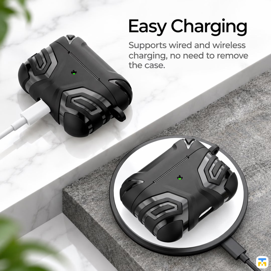 Easy Charging - Apex Stealth Protective AirPods Case