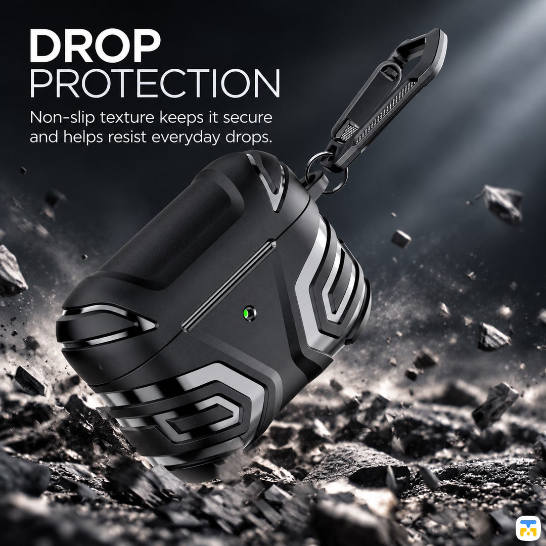 DROP
PROTECTION - Apex Stealth Protective AirPods Case