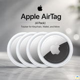 Apple AirTag (4 Pack) - Tracker for Keychain, Wallet, and More