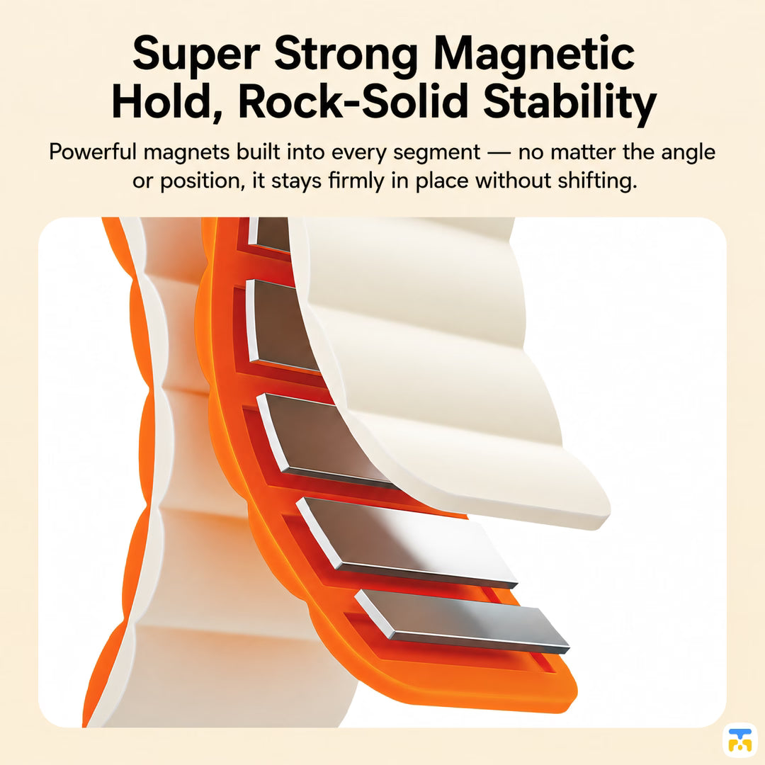 Super Strong Magnetic Hold, Rock-Solid Stability - Apple Watch Magnetic Sport Loop Band - CangHua