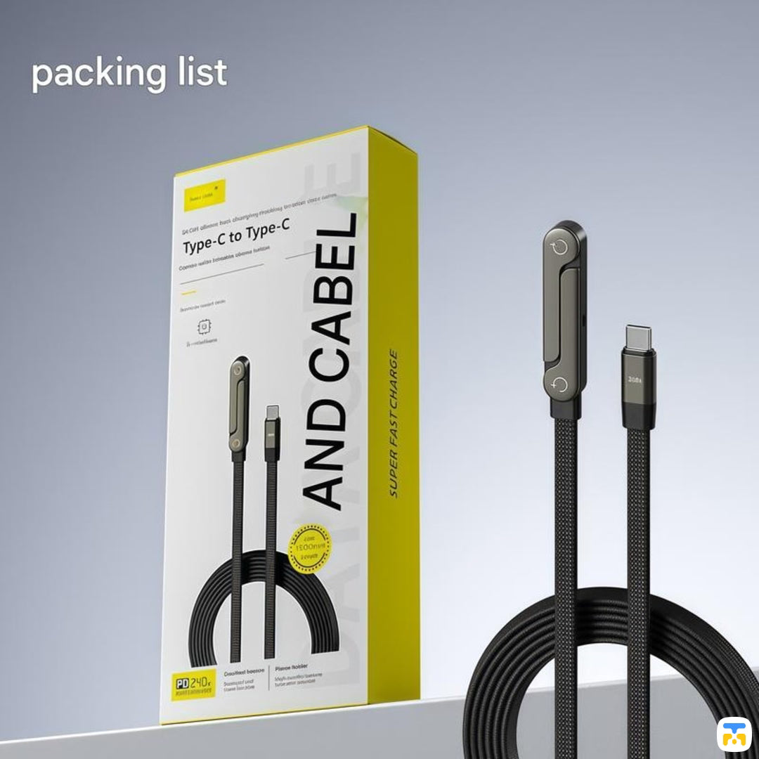 Basemo 240W Phone Stand USB-C Cable