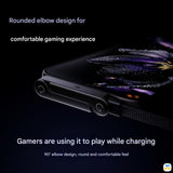 Rounded elbow design for comfortable gamin Xperience - Basemo 240W Phone Stand USB-C Cable