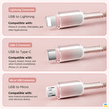 Basemo Magnetic 3in1 120W Fast Charging Cable 1.2 Meter