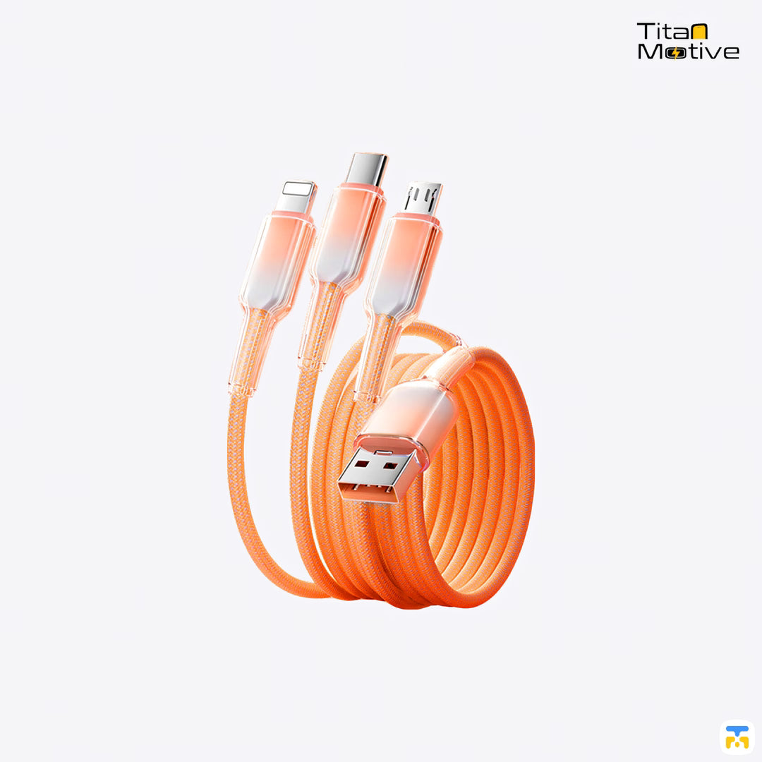 Basemo Magnetic 3in1 120W Fast Charging Cable 1.2 Meter