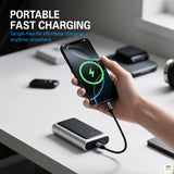 PORTABLE
FAST CHARGING - Basemo Magnetic Short 240W Charging & 480Mbps Data Cable 0.2 Meter