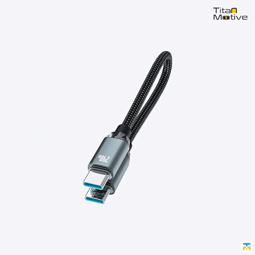 Basemo Magnetic Short 240W Charging & 480Mbps Data Cable 0.2 Meter