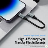 Basemo Magnetic Short 27W Type-C to Lightning Cable 0.2 Meter