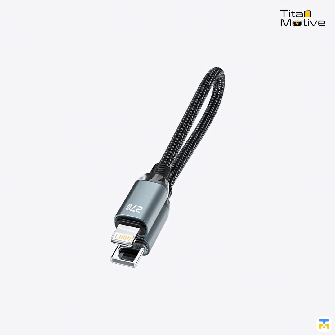 Basemo Magnetic Short 27W Type-C to Lightning Cable 0.2 Meter