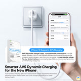 Smarter AVS Dynamic Charging
for the New iPhone - Baseus EnerFill FN22 Mini Ice 45W GaN Charger - AVS Protocol