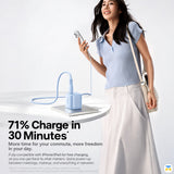 71% Charge in
30 Minutes - Baseus EnerFill FN22 Mini Ice 45W GaN Charger - AVS Protocol
