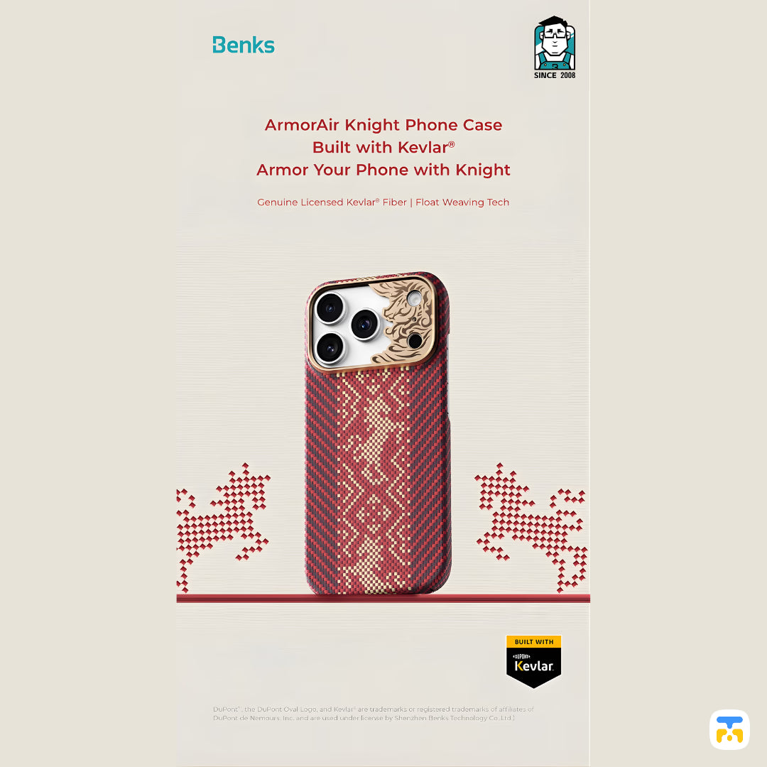 Benks ArmorAir Knight for iPhone 17 Series - Built With Kevlar