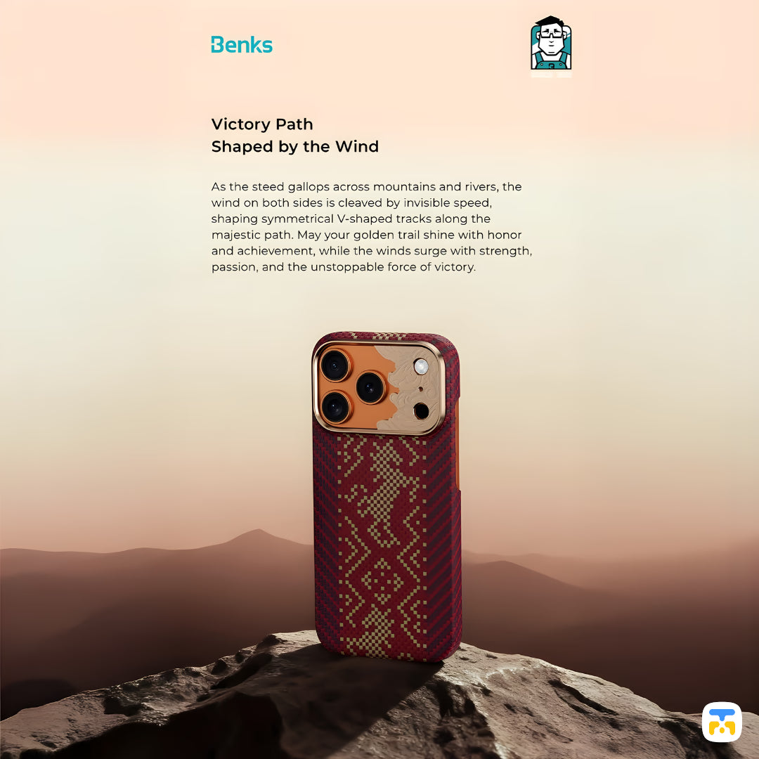 Victory Path, Shaped by the Wind - Benks ArmorAir Knight for iPhone 17 Series - Built With Kevlar