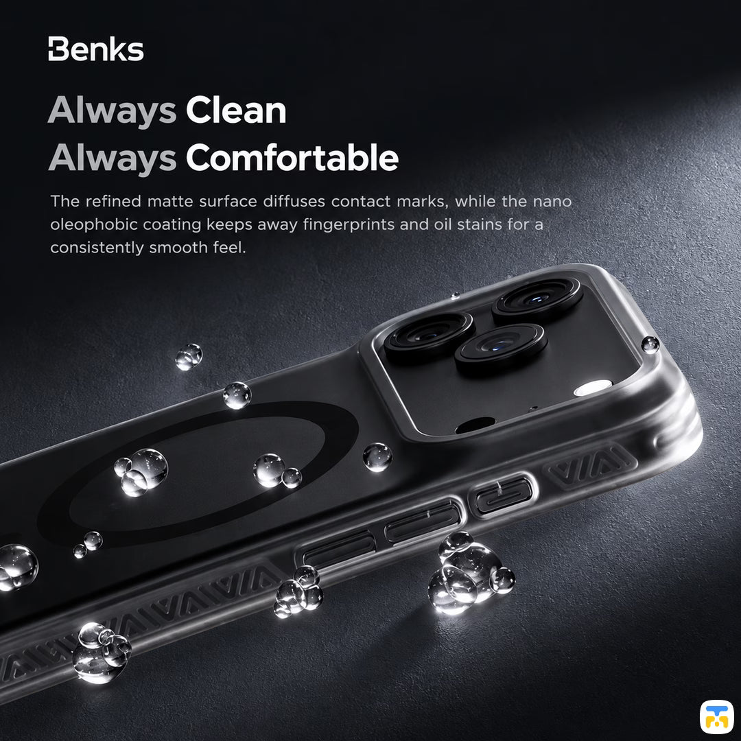 Always Clean
Always Comfortable - Benks Essential Series Lucid Armor MagSafe Case for iPhone 17/18 Series