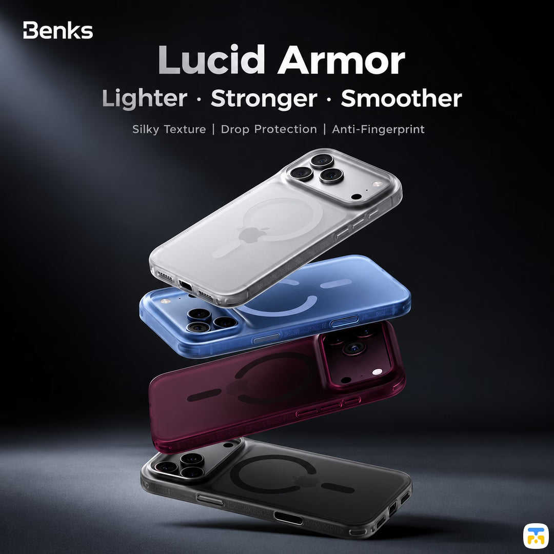 Lighter • Stronger • Smoother - Benks Essential Series Lucid Armor MagSafe Case for iPhone 17/18 Series