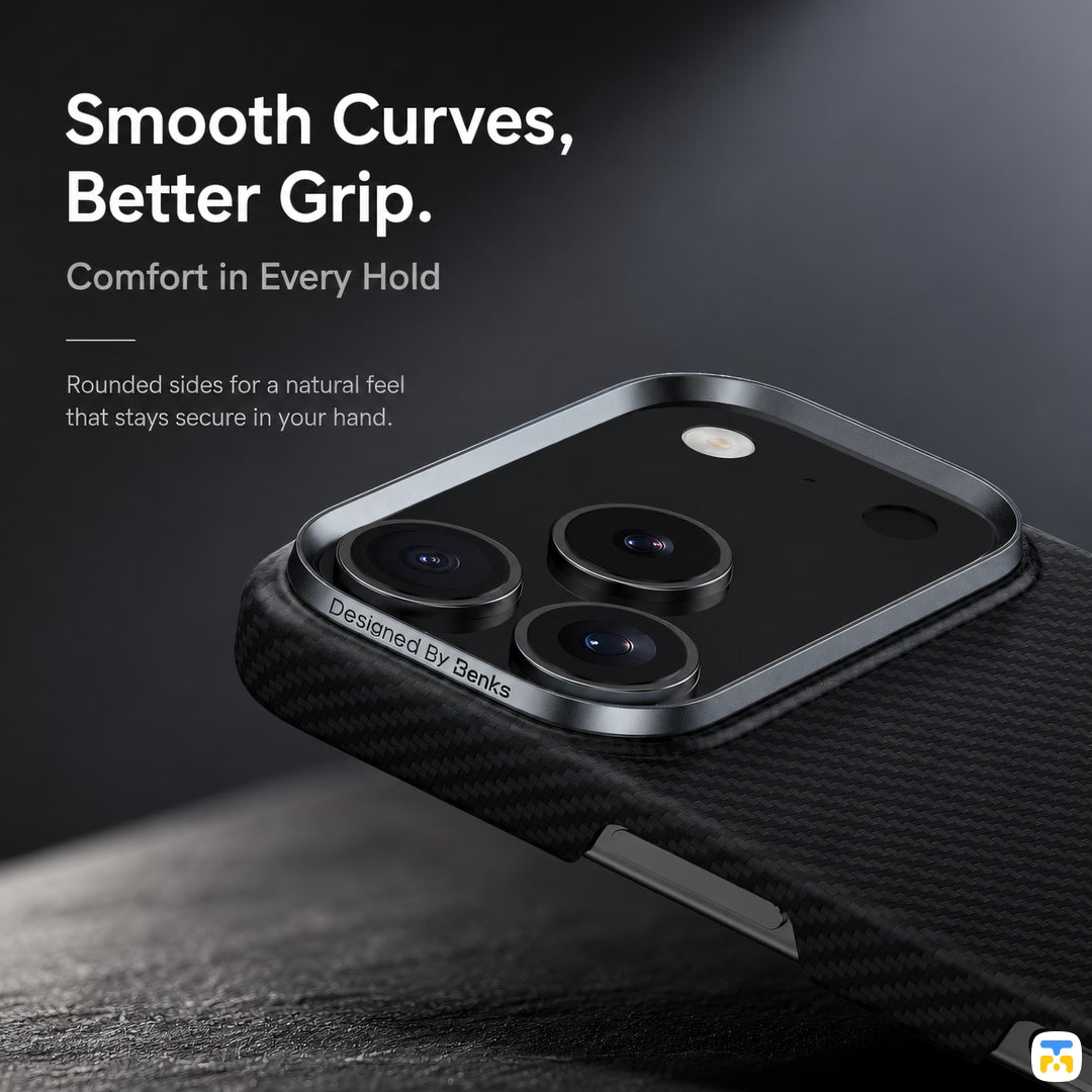 Smooth Curves, Better Grip - Benks for iPhone 17 Series ArmorAir 600D Case built with Kevlar