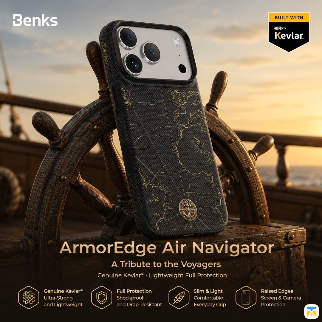 Benks for iPhone 17 Series ArmorEdge X1 Case built with Kevlar